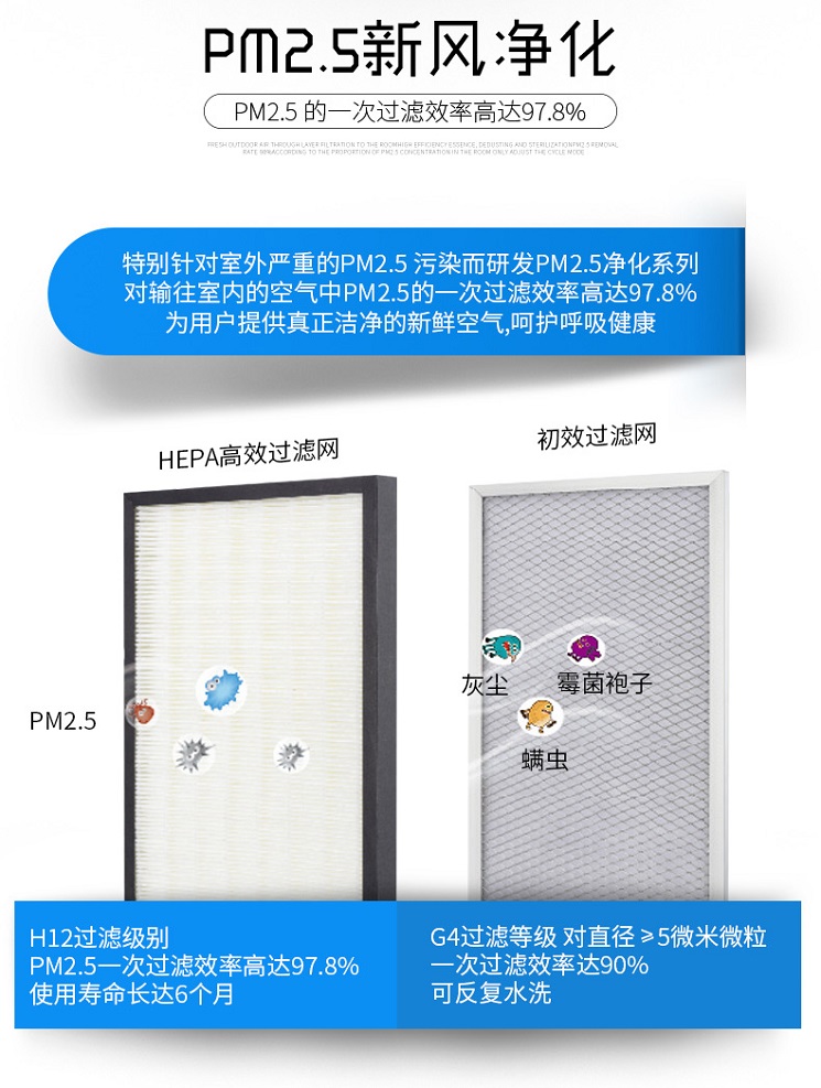 PM2.5新風(fēng)凈化 百朗品牌新風(fēng) 無(wú)錫新風(fēng) 別墅新風(fēng)